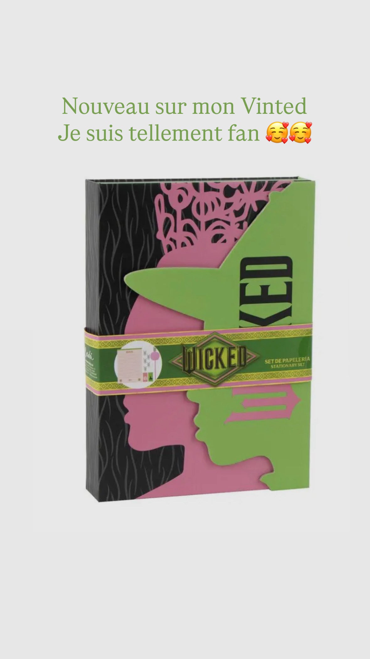 Coffret papeterie magique – Style Wicked / Livre cadeau 🎁