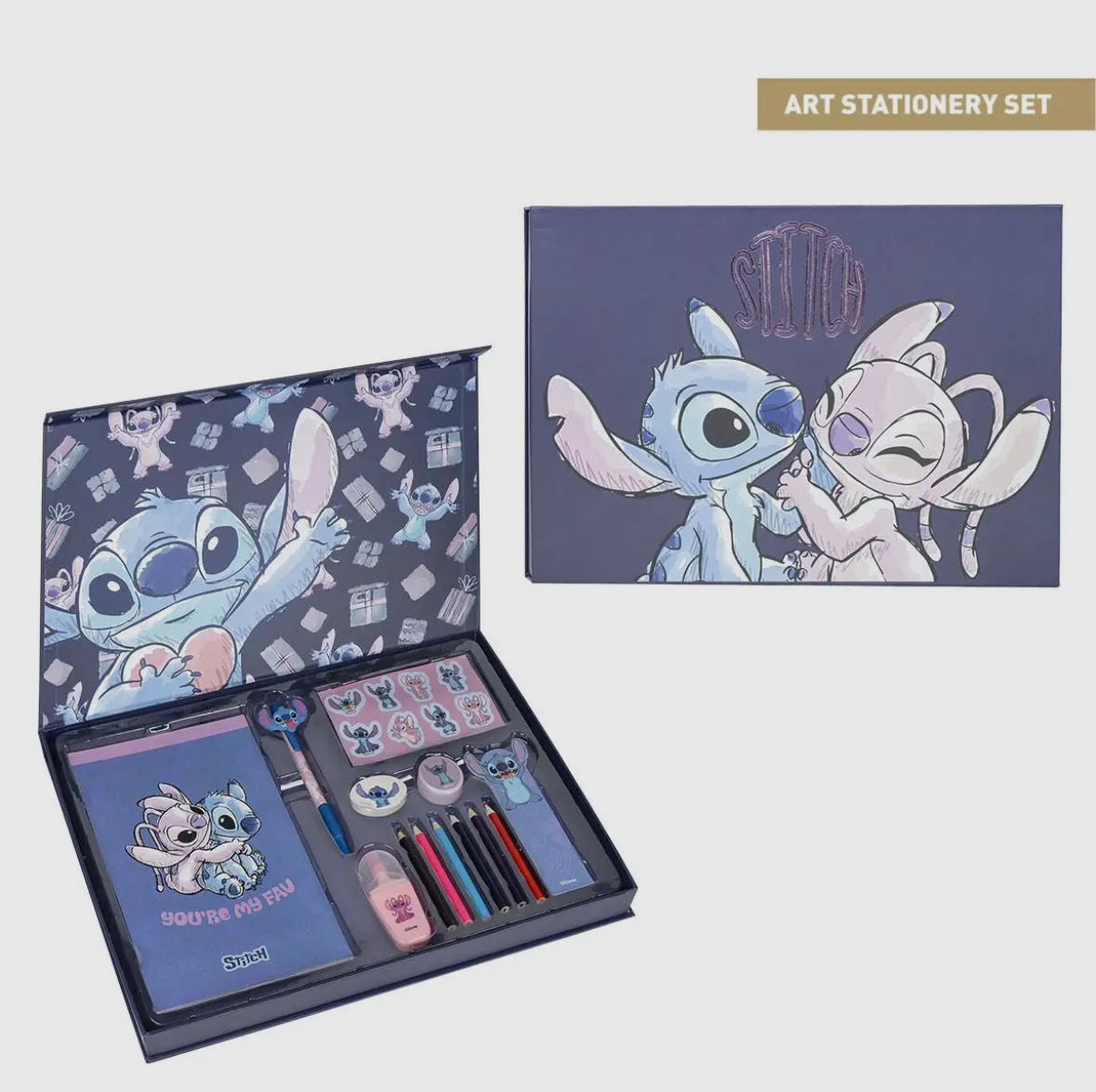 Coffret papeterie Stitch – “You’re my fav” 💙