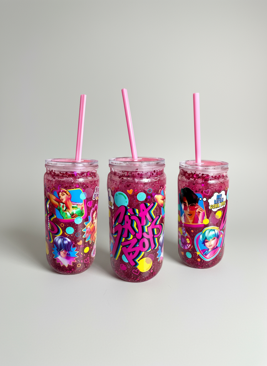 Gobelet glitter K-Pop Demon Hunters 💜